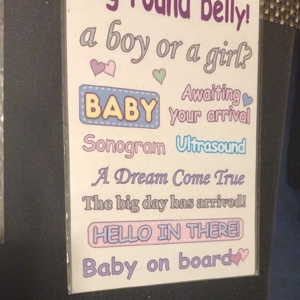 Pregnancy Announcement/Scrapbooking Stickers 3(Sheets) - Picture 7 of 7
